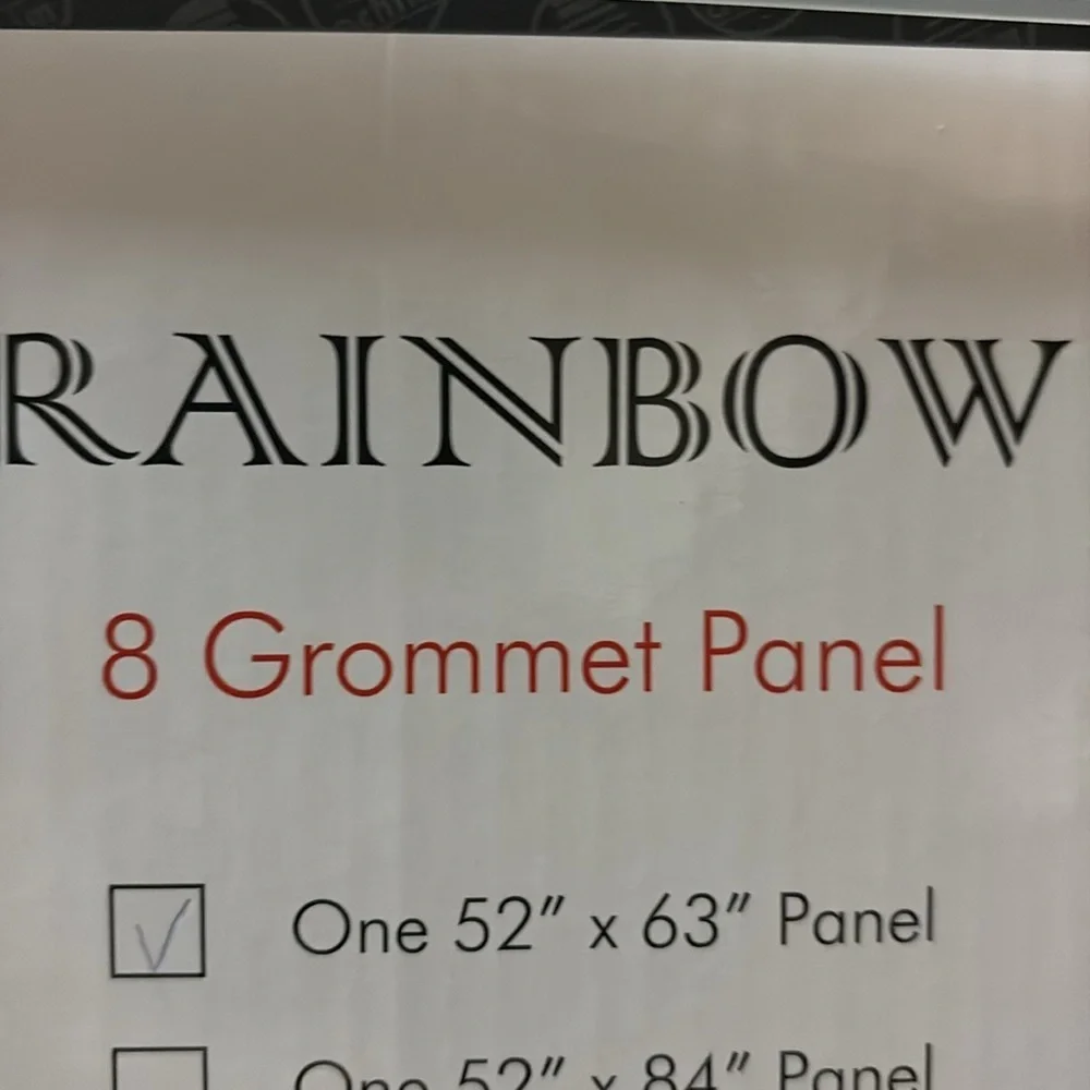 Rainbow Green and Blue Curtain with Grommets
